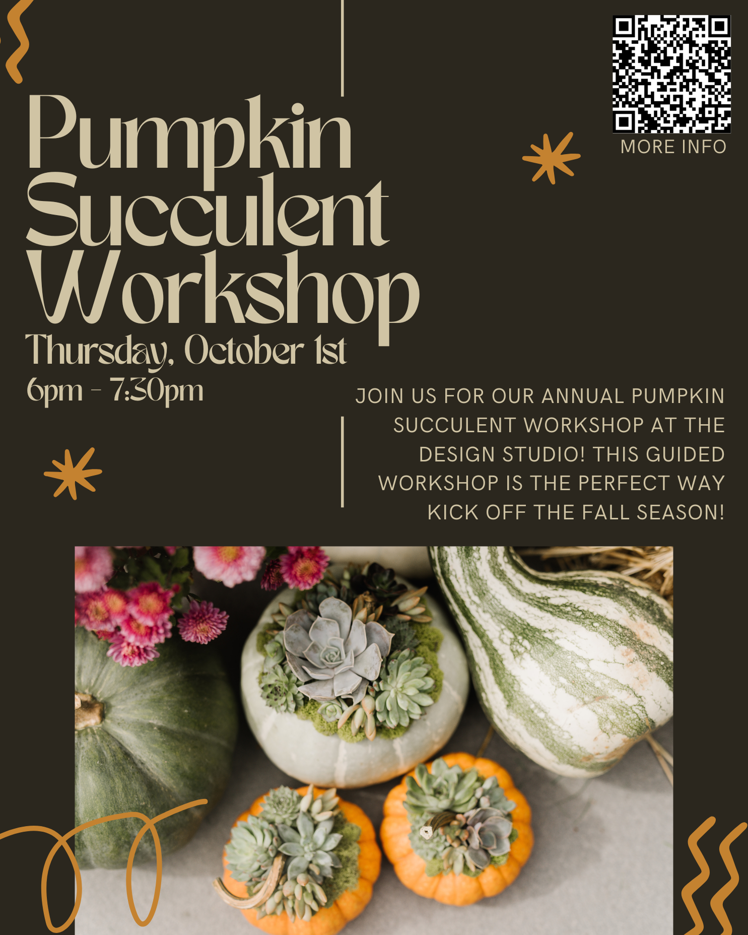 Pumpkin Succulent Workshop 2026 Pumpkin Succulent Workshop 2026